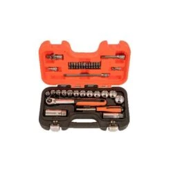 Bahco 3/8" Steckschlüssel-Satz Mit Schlanker Knarre, 34-tlg.