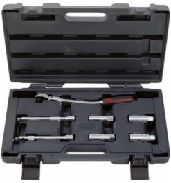 KS Tools 3/8" CHROMEplus Zündkerzen-Service-Satz, 7-tlg.