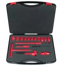 KS Tools 3/8" Steckschlüssel-Satz Mit Isolierten Werkzeugen, 16-tlg., Art.Nr. 117.1882
