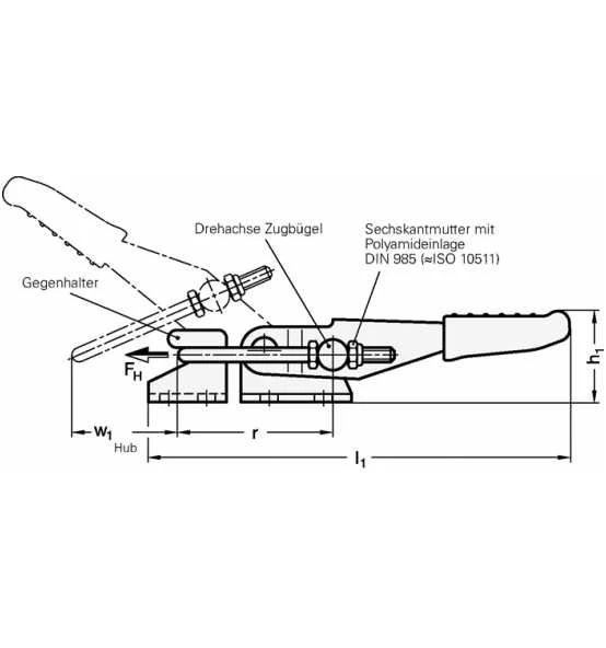 Ganter Verschluss-Spanner GN 851 STA Haltekraft FH 1600 N 3 Ganter Verschluss-Spanner GN 851 STA Haltekraft FH 1600 N – Bild 3