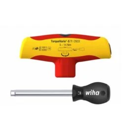 Wiha Drehmoment-Schraubendreher Mit Quergriff TorqueVario-S T Electric 5-14 Nm Variabel Einstellbare Drehmomentbegrenzung (43177)