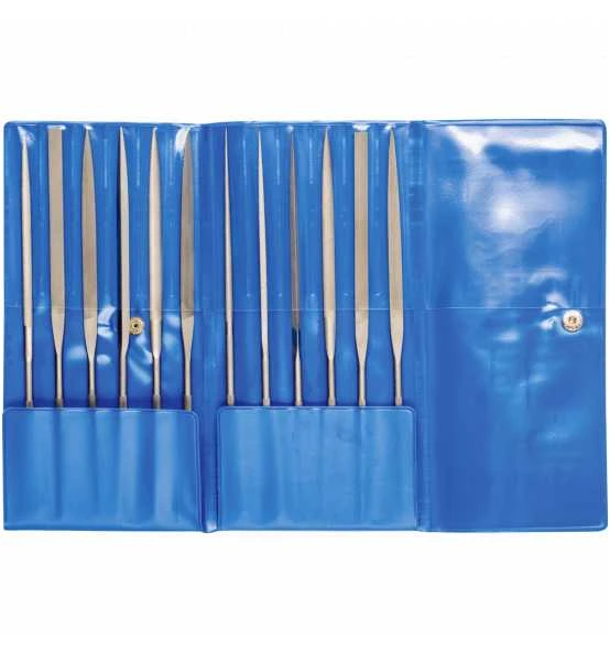 PFERD Präzisions-Nadelfeilen-Set 12-tlg. In Rolltasche 160 Mm, Schweizer Hieb 2, Mittel-fein 2 PFERD Präzisions-Nadelfeilen-Set 12-tlg. In Rolltasche 160 Mm, Schweizer Hieb 2, Mittel-fein – Bild 2