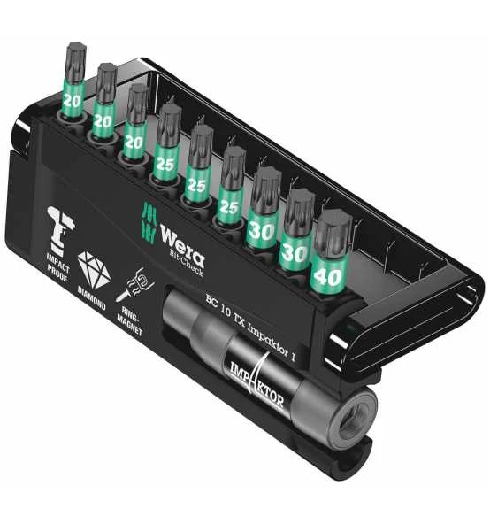 Wera Bit-Check 10 TX Impaktor 1, 10-tlg. 1 Wera Bit-Check 10 TX Impaktor 1, 10-tlg.