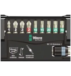 Wera Bit-Check 10 Stainless 1 SB, 10-tlg.