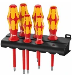 Wera 160 I/6 Rack Schraubendrehersatz Kraftform Plus Serie 100 + Rack, 6-tlg.