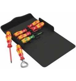 Wera Kraftform 100 IS/7 Set 3 Schraubendrehersatz Kraftform Plus Serie 100. Teilweise Mit Reduziertem Klingendurchmesser, 7-tlg.