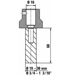 BESSEY Werkbank-Adapter TW16AW25 -Heimwerkzeuge werkbank adapter 1426051 czm