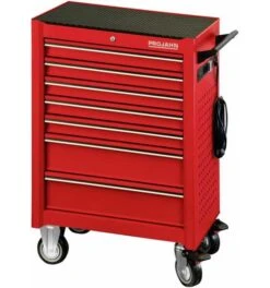 Projahn Werkstattwagen Bestückt UNIVERSE mit 7 Schubfächern Und 148-tlg. Bestückung Rot