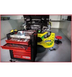 KS Tools Werkstattwagen PERFORMANCEplus P10 SCHWARZ/ROT, Mit 8 Schubladen -Heimwerkzeuge werkstattwagen unbestueckt 742749 czm
