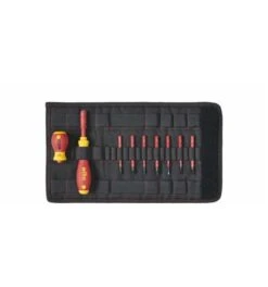 Wiha Schraubendreher Und Bit Set SlimVario Schlitz, Phillips, Pozidriv 10-tlg. Inkl. Falttasche (41232)