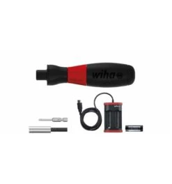Wiha E-Schraubendreher Set SpeedE Industrial TORX 5-tlg Mit Bit, Batterie Und USB-Ladegerät (43631)