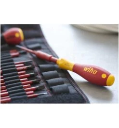 Wiha Schraubendreher Und Bit Set SlimVario Schlitz, Phillips, Pozidriv 10-tlg. Inkl. Falttasche (41232) -Heimwerkzeuge wiha schraubendreher saetze 949723 czm